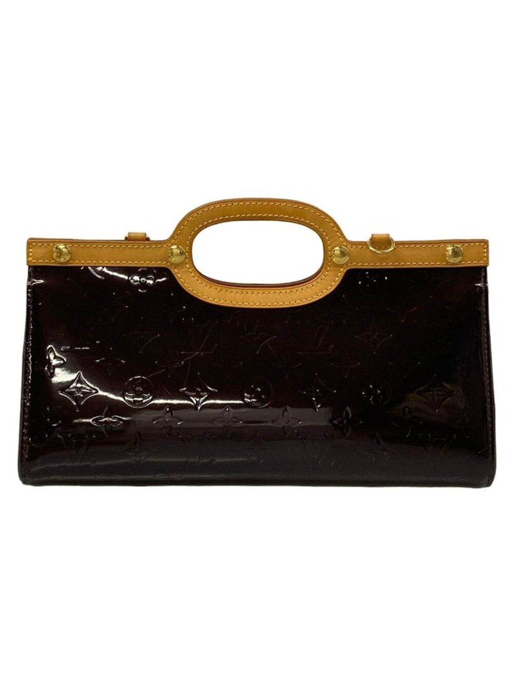 Louis Vuitton Handbag Monogram Vernis Roxbury Drive Amarante Leather
